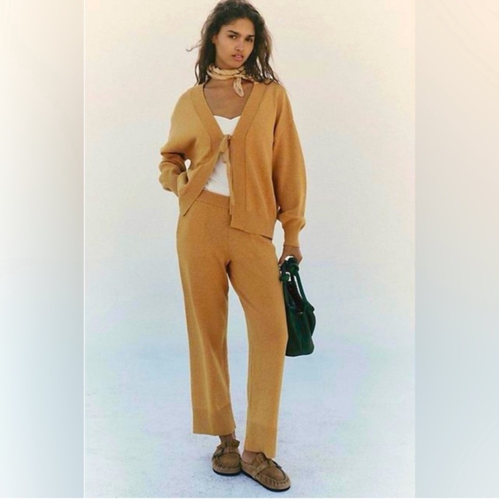 FREE PEOPLE Solar Cardigan and Pants Sweater Set - Picture 2 of 7